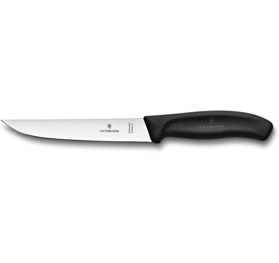 Tranchiermesser Swiss Classic Schwarz, 15 cmPraktisches Tranchiermesser mit schmaler Klinge