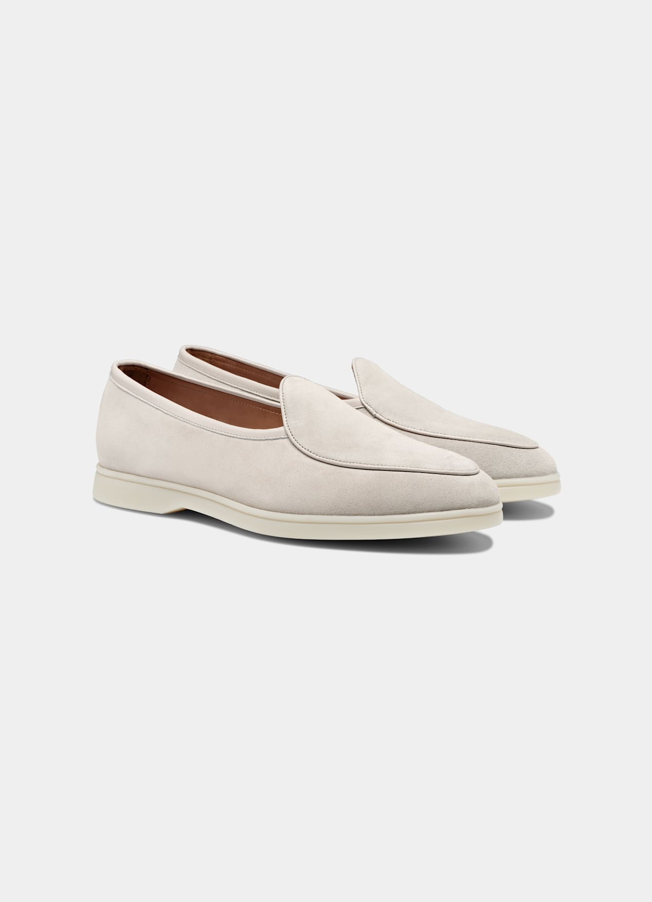 Mocassins taupe clair