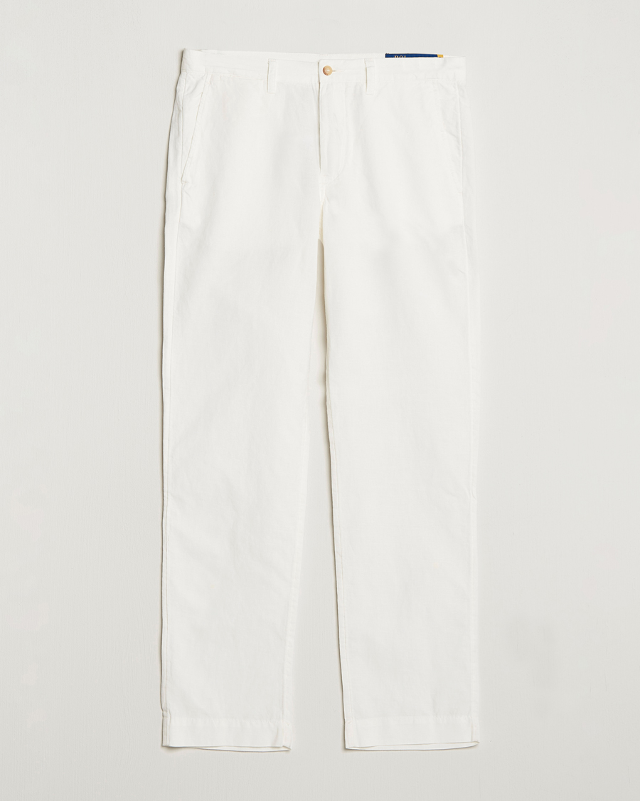 Polo Ralph Lauren Bedford Cotton/Linen Straight Fit Pants White