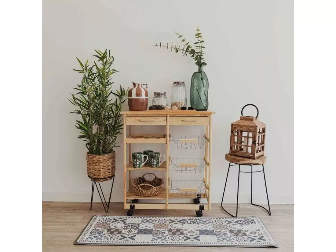 WELL HOME - Plante Bambou Artificielle en pot H.90cm