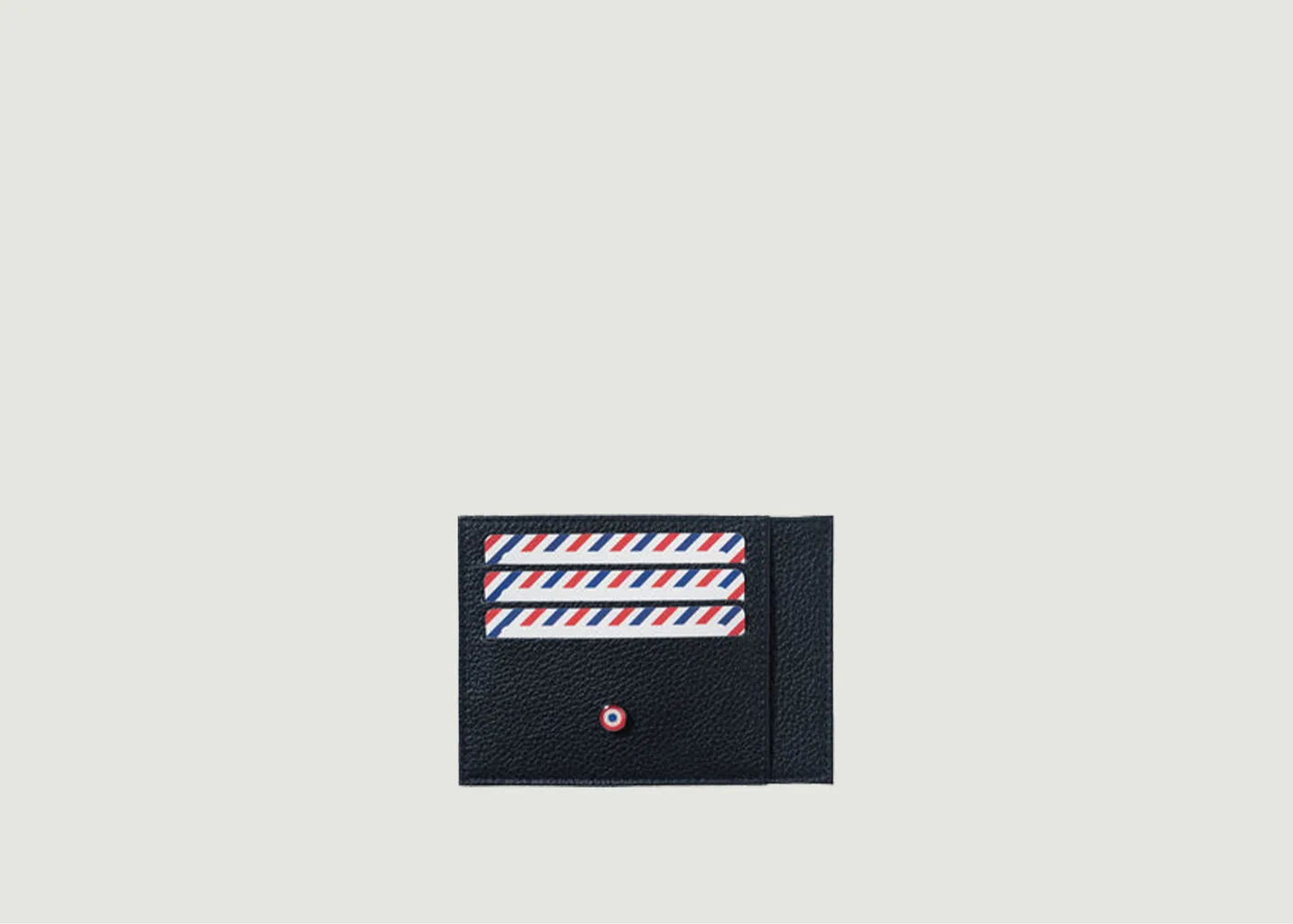 Porte-cartes Paul cuir grainé personnalisé Larmorie