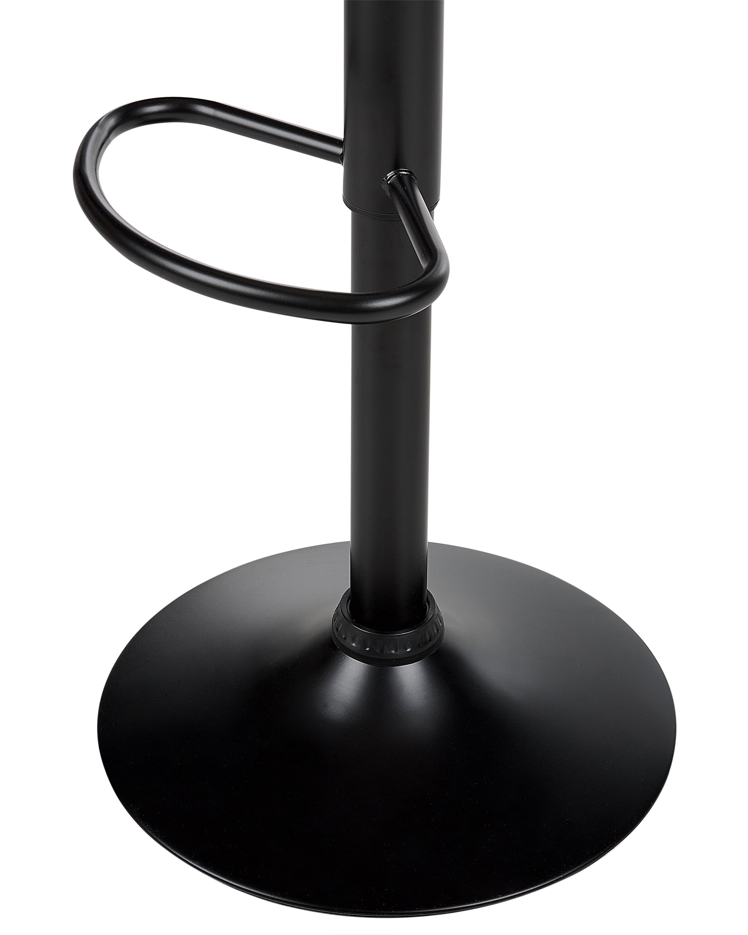 Set van 2 barstoelen VALETTA Kunstleer draaibaar Lichtbeige