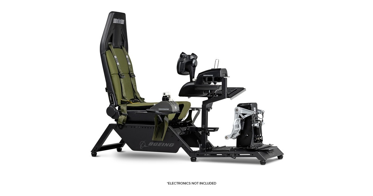 Next Level RacingFlight Simulator Boeing Military Edition racing simulator  (Zwart/groen)