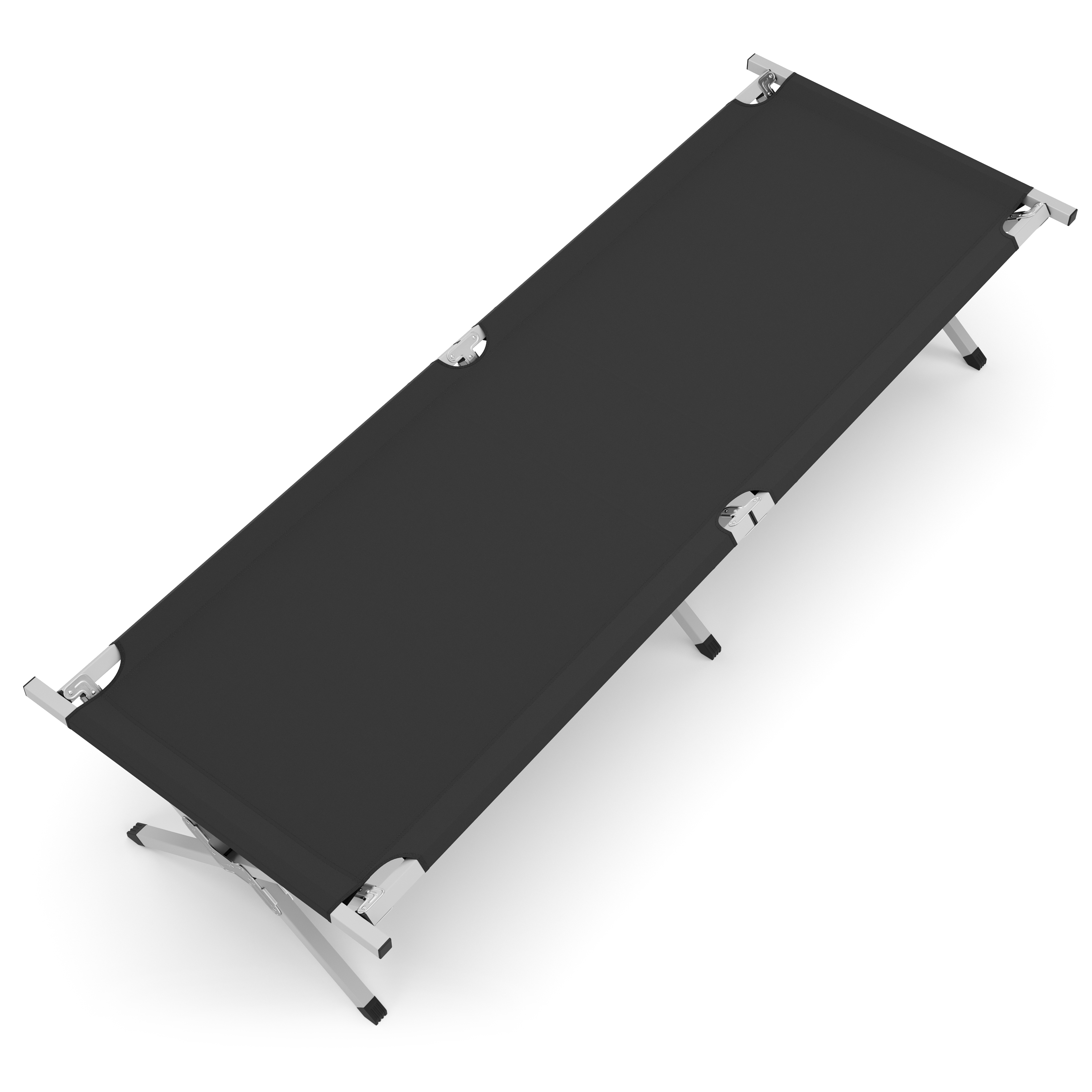 Campingbett klappbar EMERY 190 x 63 x 42 cm anthrazit