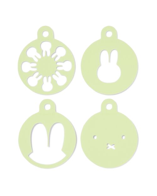 4 pochoirs pour saupoudrer Ø8cm Miffy