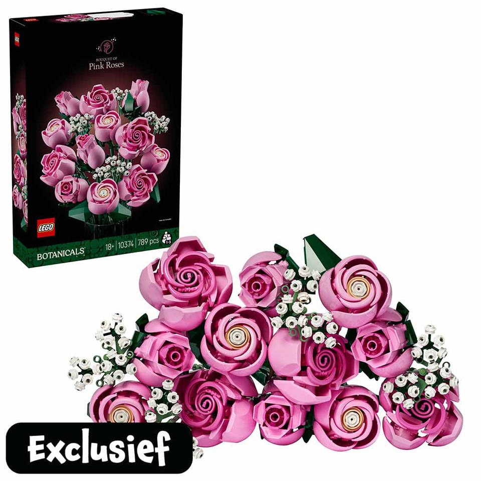 LEGO Botanicals roze rozenboeket 10374