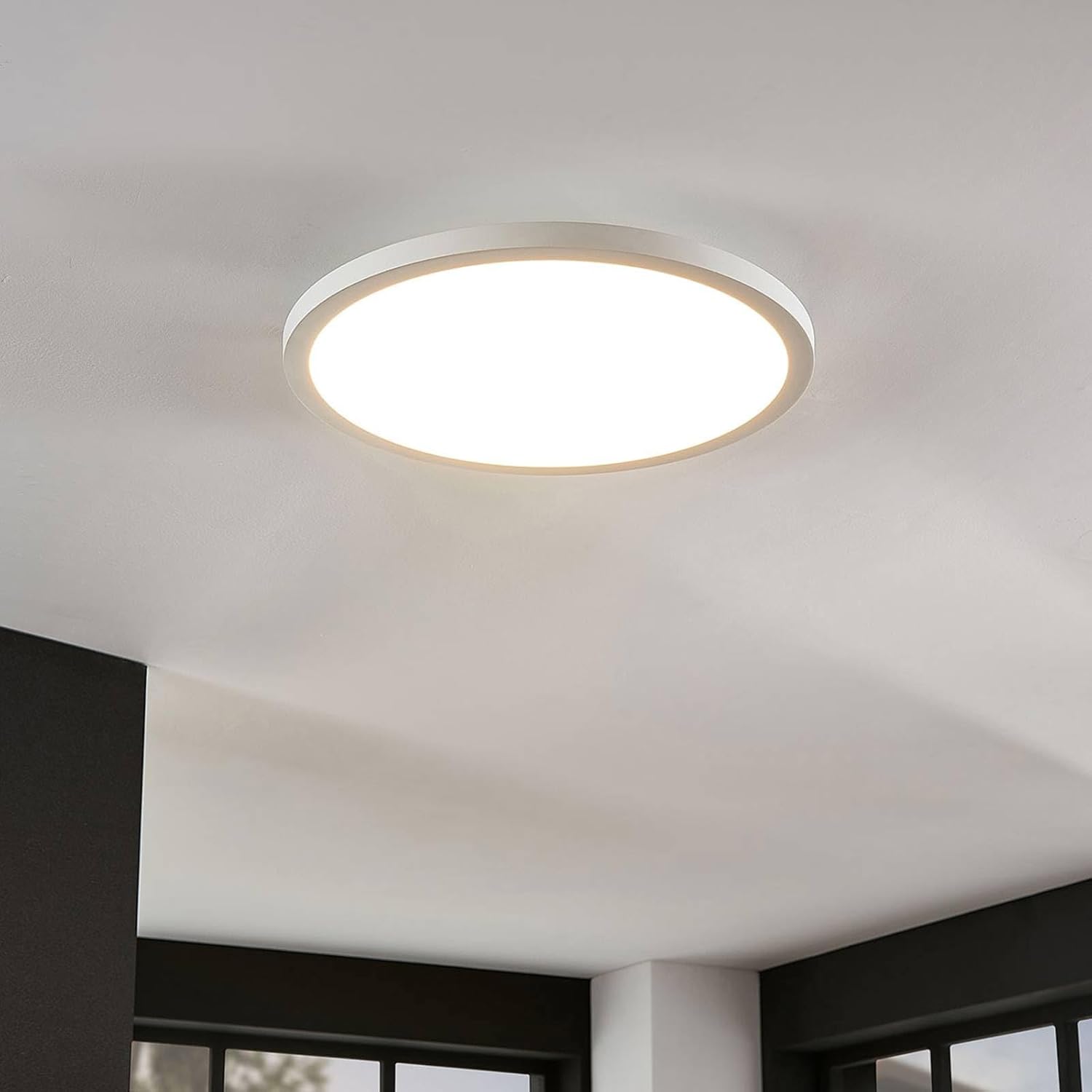 Arcchio LED Deckenleuchte Brenda dimmbar mit Leselampe (Modern) in Weiß, Lampe Deckenlampe Wohnzimmerleuchte