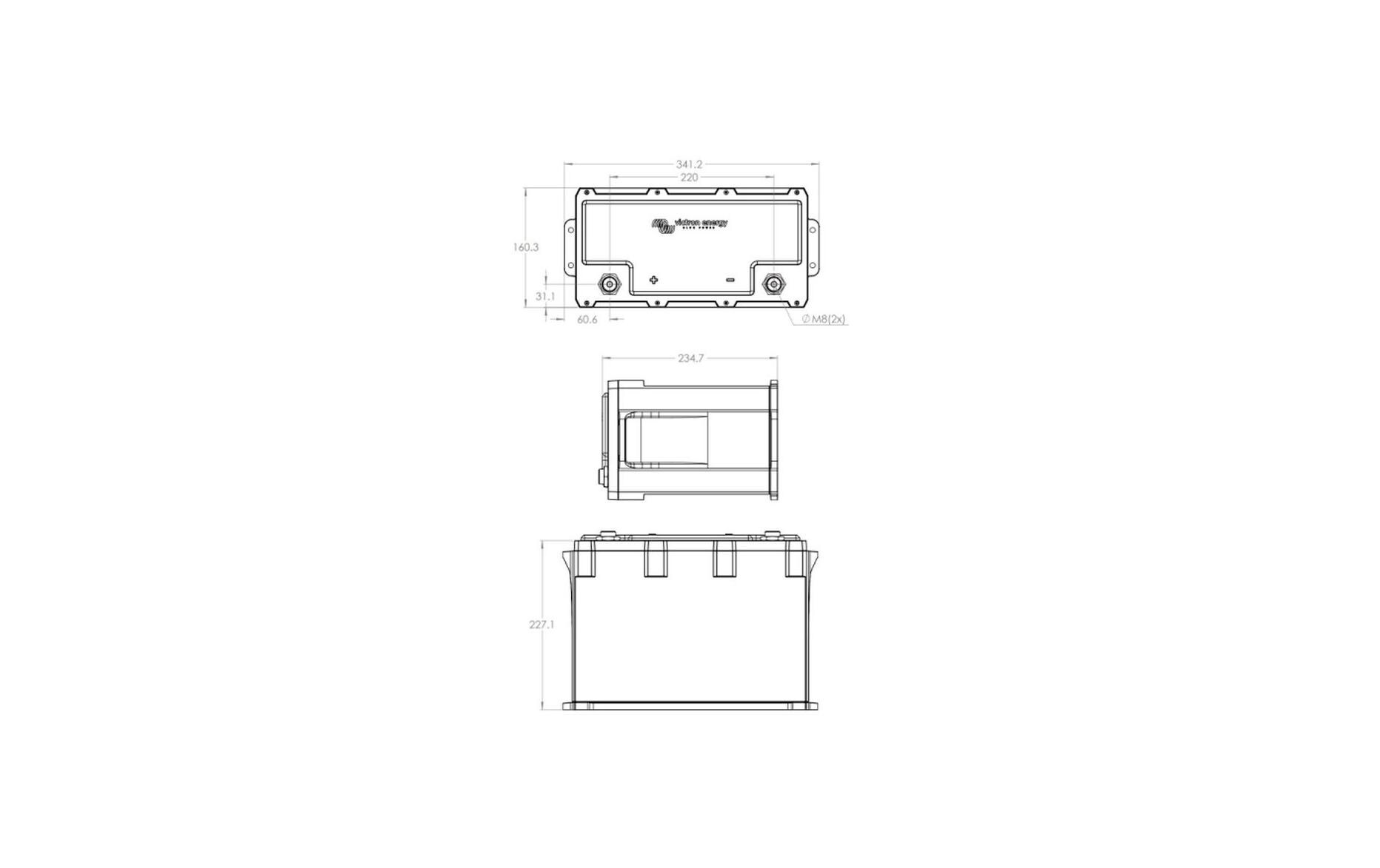 Batterie LiFePO4 12.8 V 200Ah NG<br>Lithium-NG-Batterie mit einer Nennspannung von 12.8 V