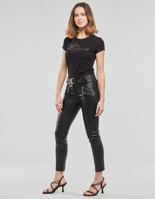 Guess - SS GUESS FLAME LOGO R4 - Noir