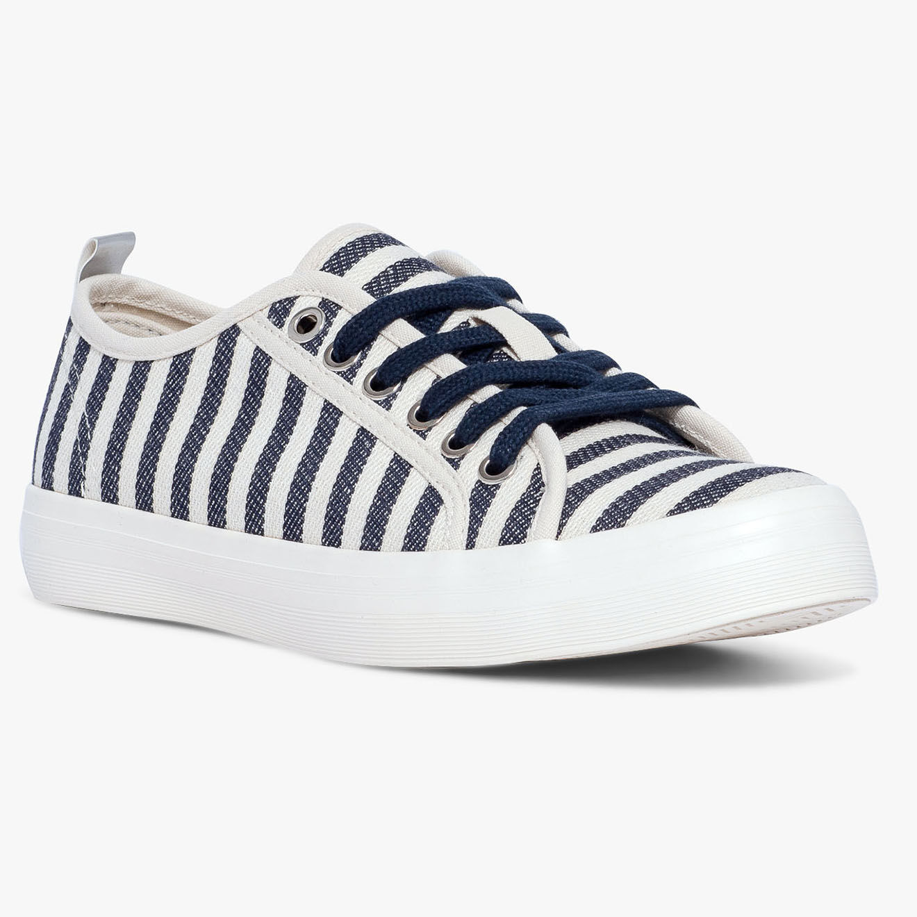 Bocage Sneakers Laurier rayées marine/blanc