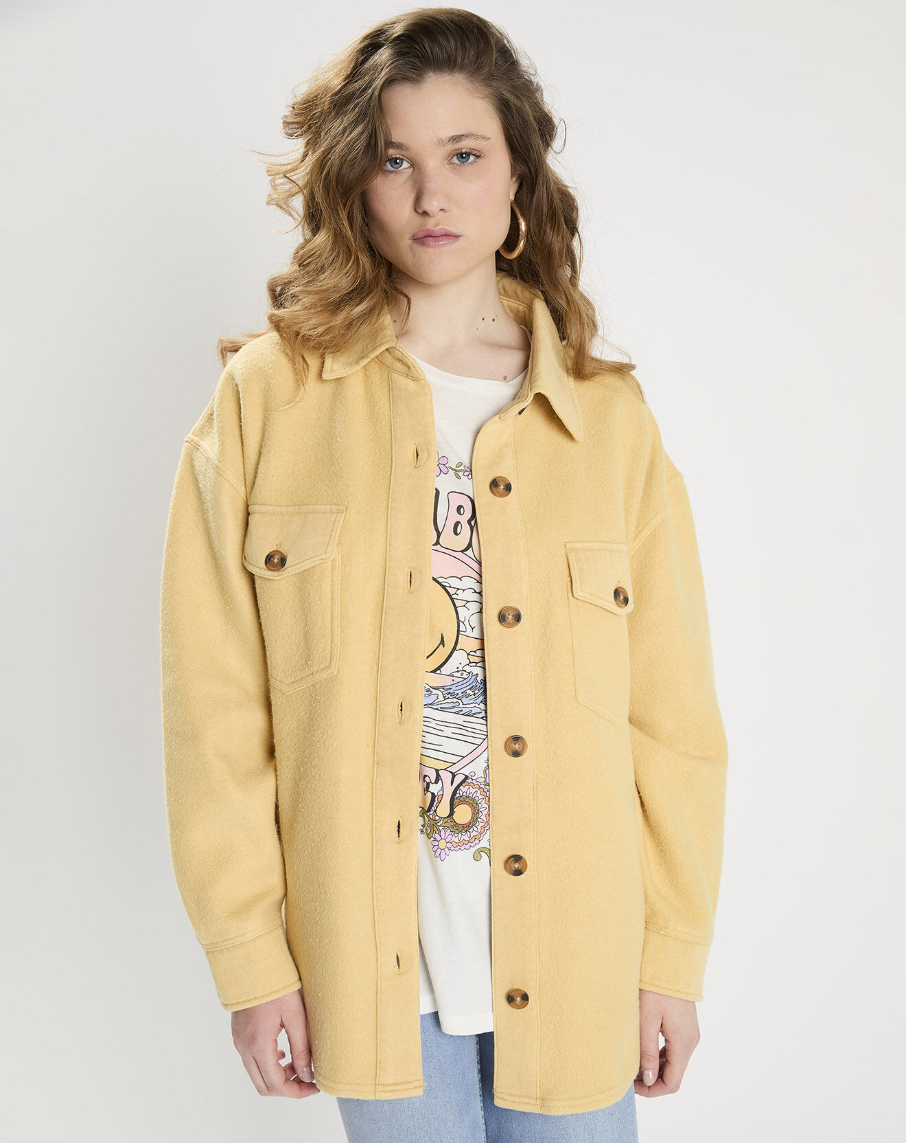 Billabong Veste douce Shaket jaune