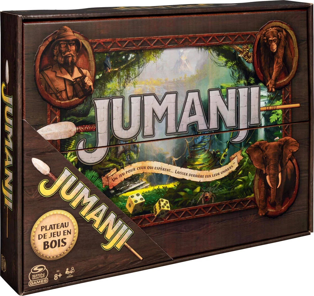 JEU JUMANJI PLATEAU BOIS RETRO -