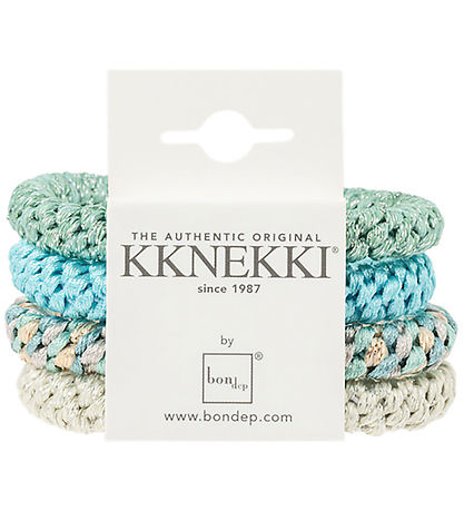 Kknekki Haargummis - 4er-Pack - Blau Glitter