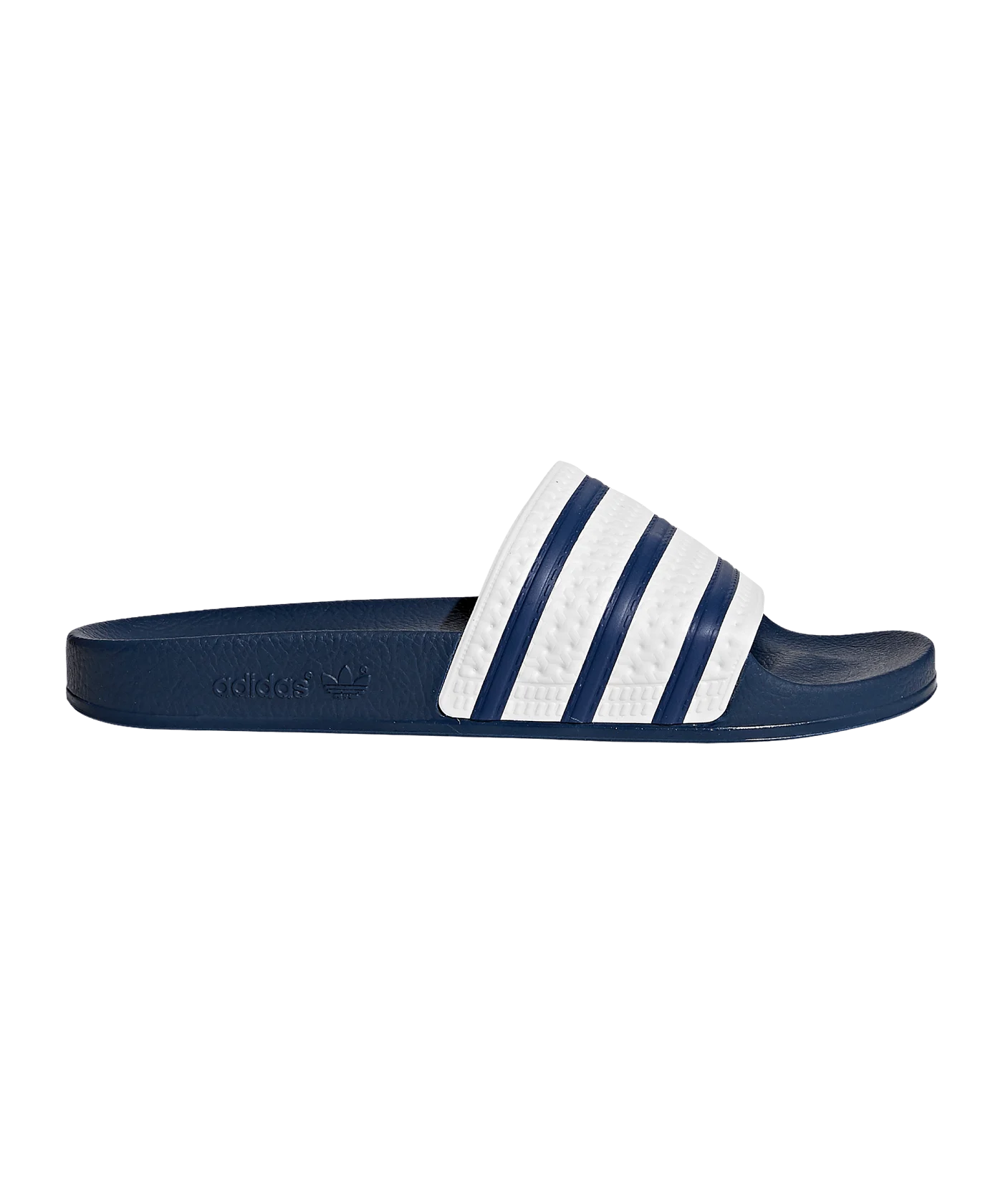 adidas Originals Adilette Badelatschen Weiss Blau