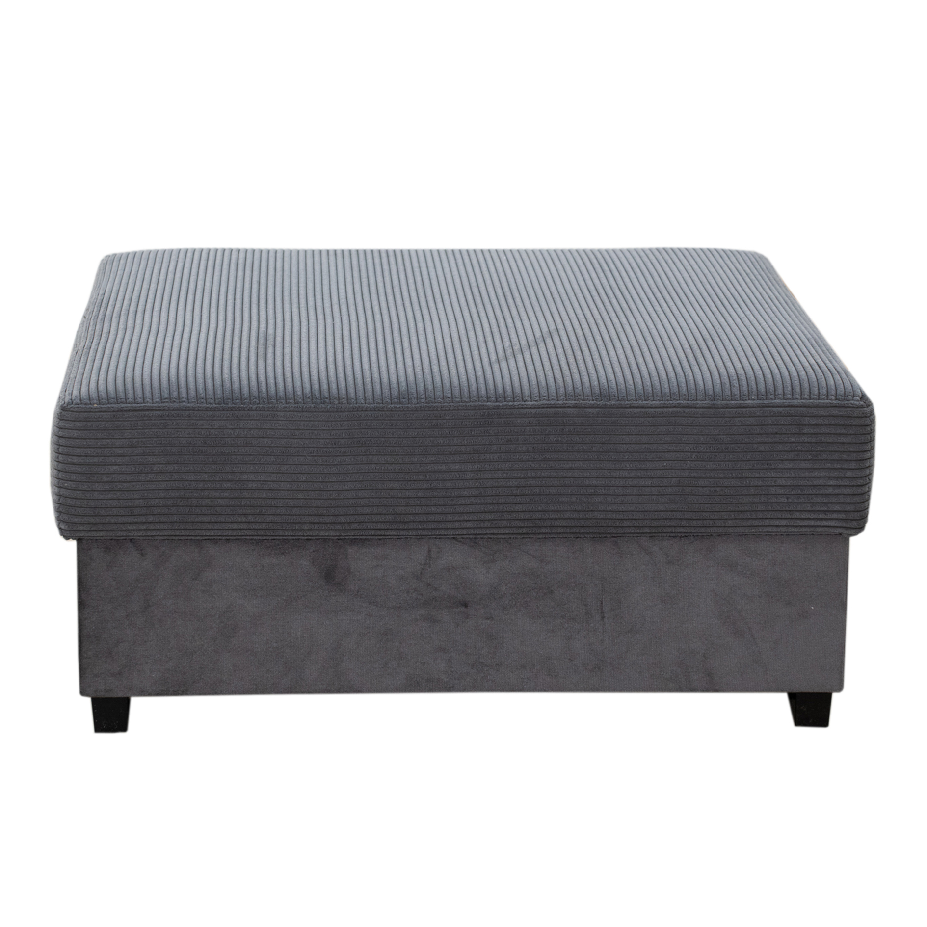 Hocker - grau - Cord - 97 cm