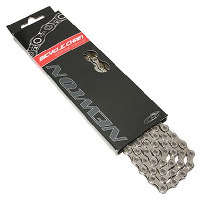CHAINE VELO VAE 10V. NEWTON KMC X10e ARGENT 136 MAILLONS COMPATIBLE SHIMANO ET SRAM