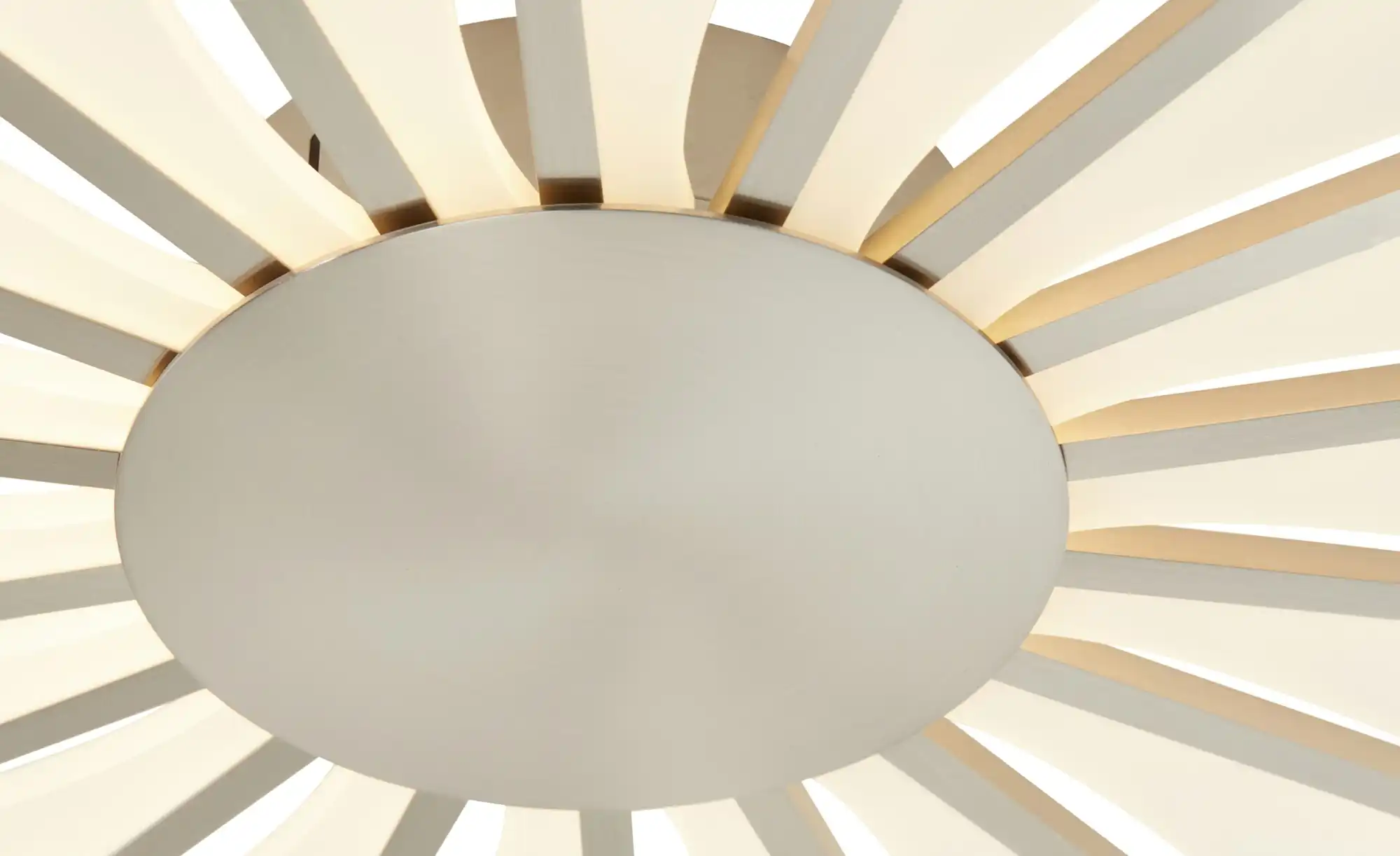Meisterleuchten LED-Deckenleuchte, ´Sonne´ Nickel matt