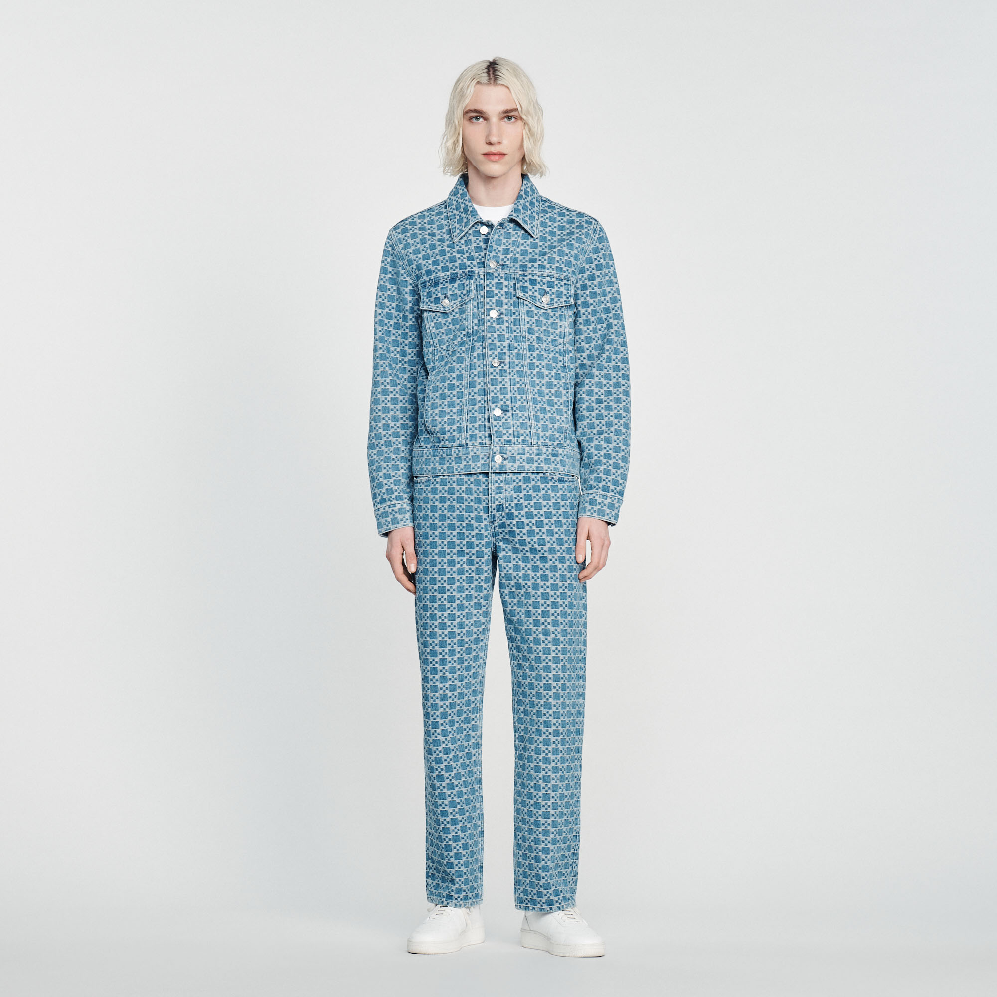 Blouson en denim Square Cross