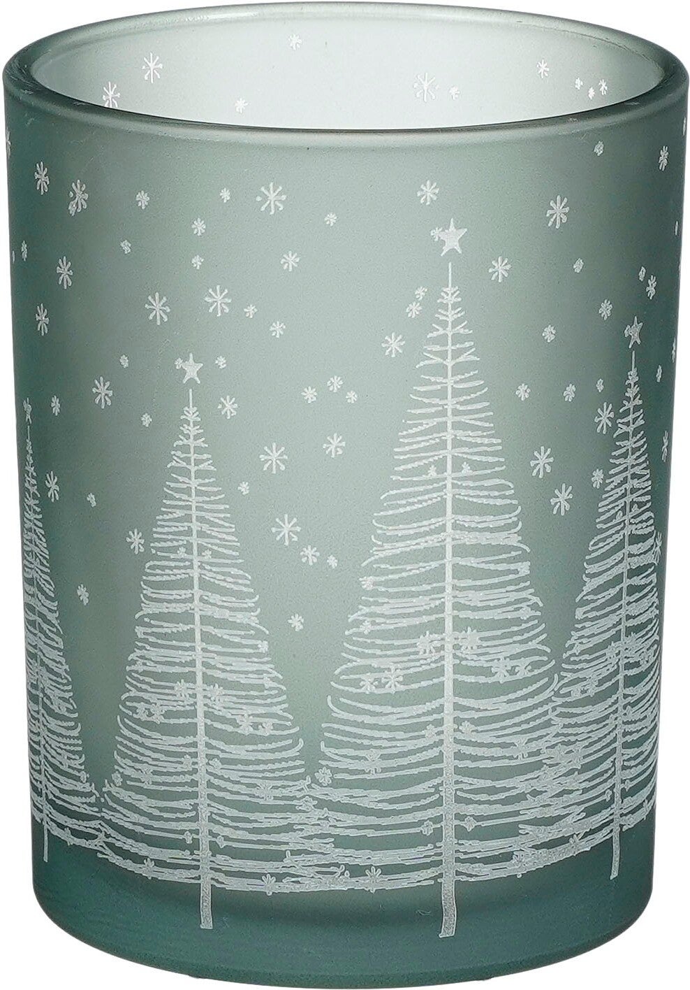House of Seasons waxinelichthouder Knox grijs D 10 H 12,5 cm