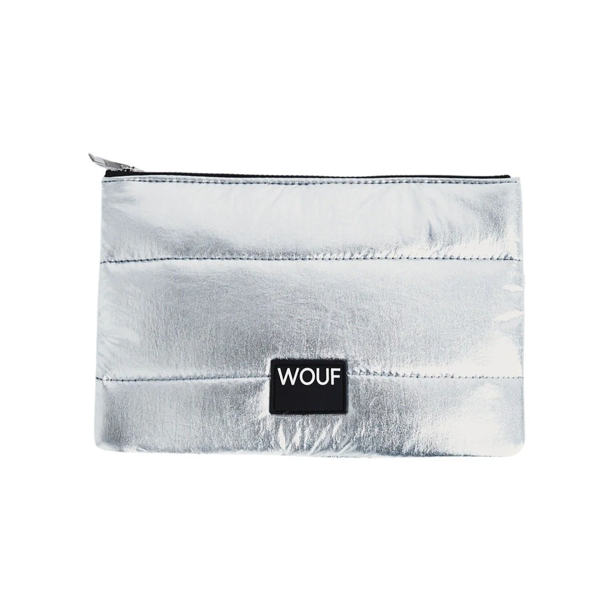 Wouf  Glossy clutch - Sølvfarvet