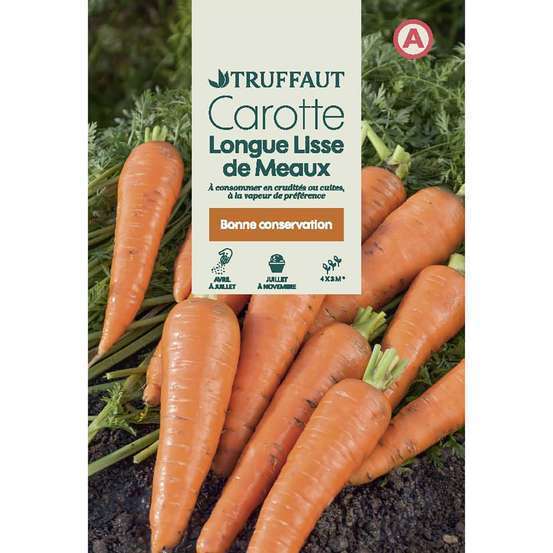 Graines de carotte longue lisse de Meaux en sachet