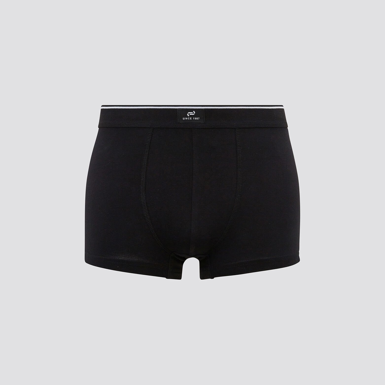 Lot de 5 boxers micromotifs coton issu de l'agri. Blanc/ Ecru