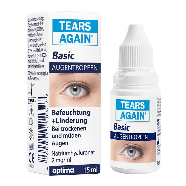 Tears Again Basic Augentropfen, 15 ml