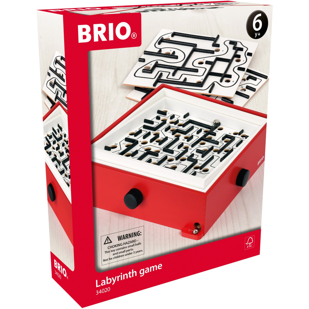 Køb BRIO® 34020 Labyrint Spil, Rød M/2 Plader