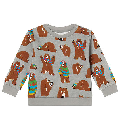 Stella McCartney Kids Sweatshirt - Gråmeleret m. Bj?rne