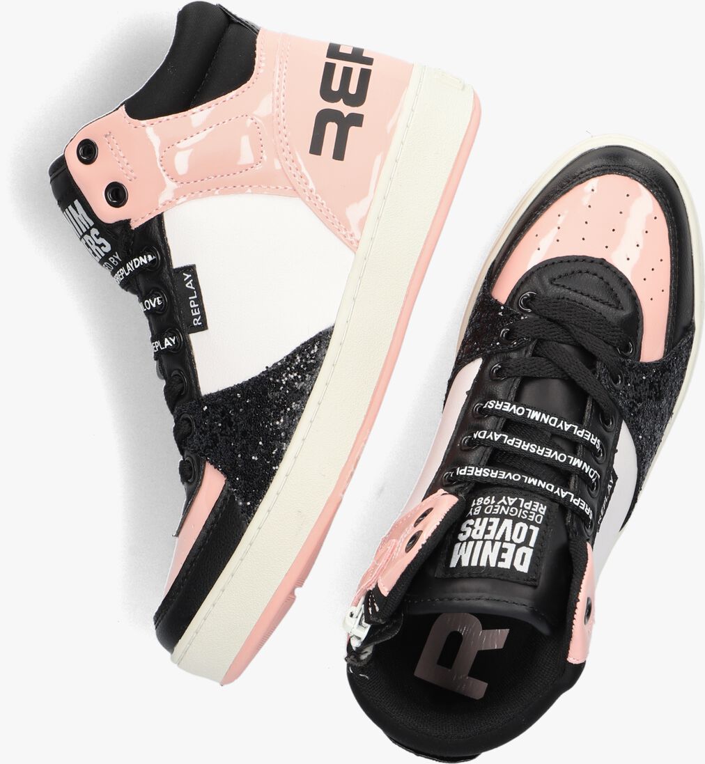 REPLAY roze replay hoge sneaker cobra 1