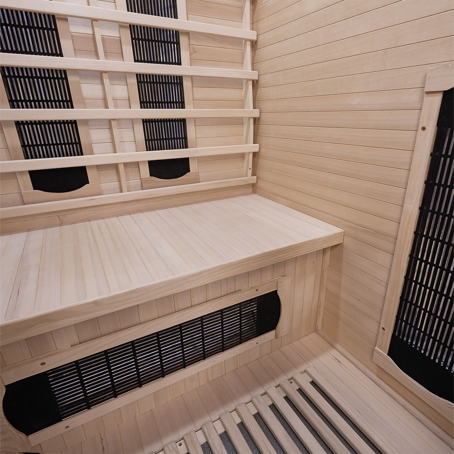 Infrarotkabine Nyborg S120K – Infrarotsauna 2 Personen –LED-Farblicht, 5 Keramik- 1 Flächenstrahler