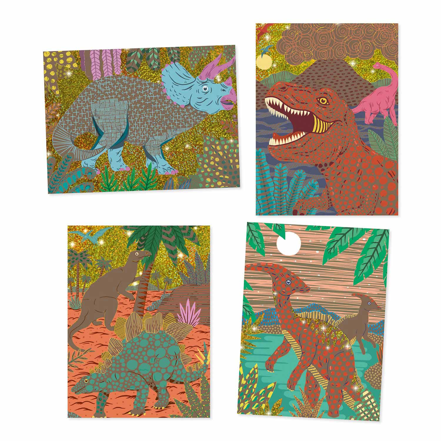 Djeco Kraskaarten Dinosaurus
