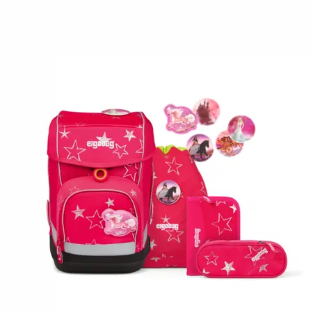ergobag CUBO Schulranzen-Set CinBärella, 5tlg
