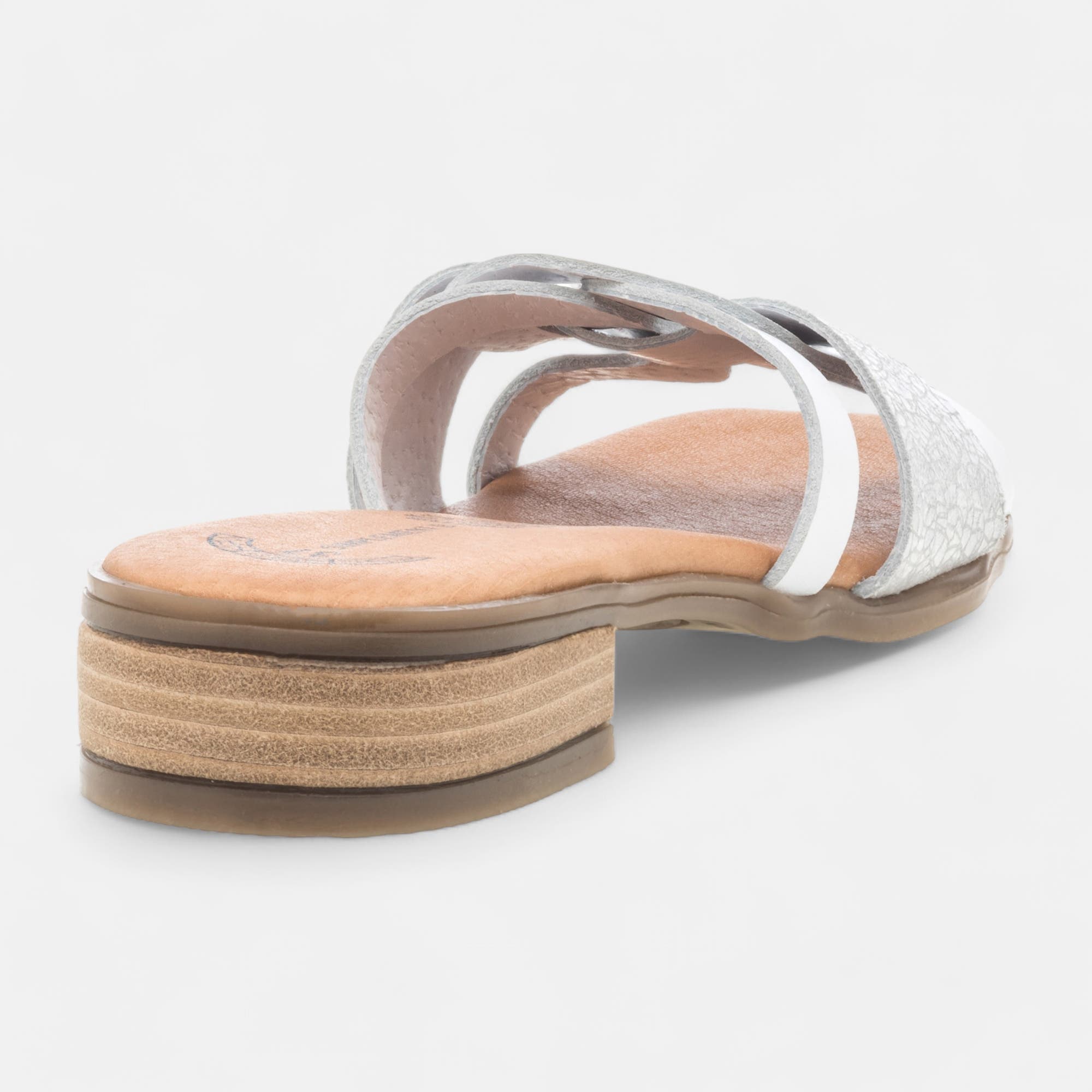 Mules Femme en cuir blanc