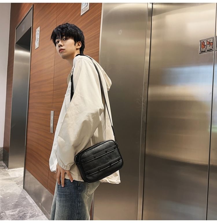 Hikuozy - Kunstleren Messenger Bag met Ritssluiting