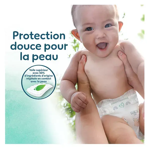 Fraldas Pampers Harmonie Maxi Pack T5 (11-16 kg) com embalagem de papel reciclável