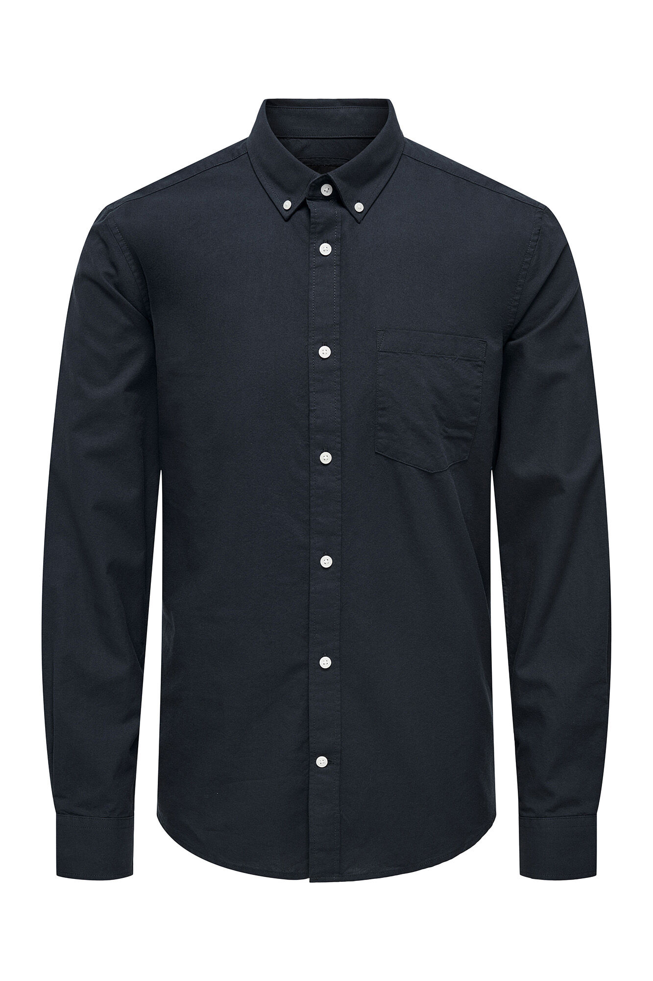 Camisa Oxford de manga comprida