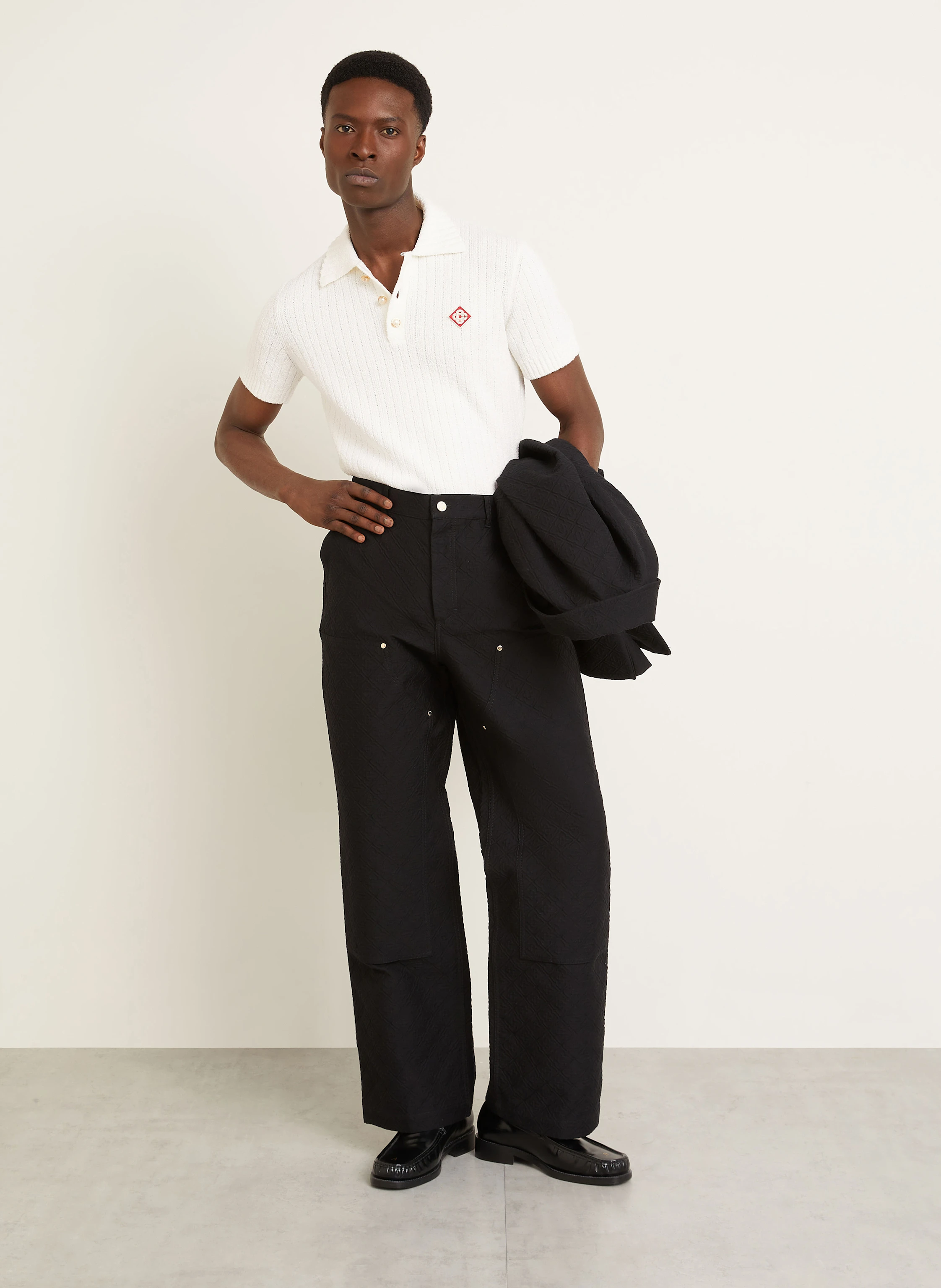 Casablanca Frottee-Poloshirt