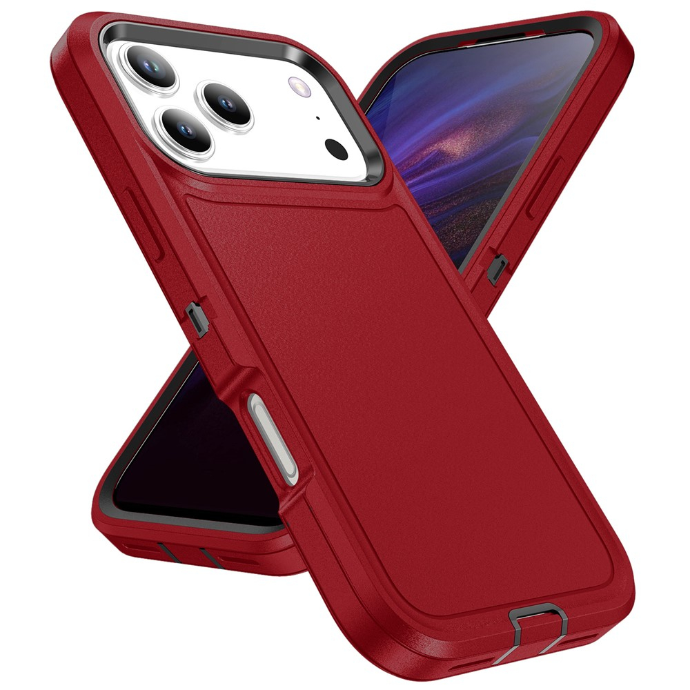 iPhone 17 Pro Outdoor Hybrid Schutz Hülle Defender - Rot