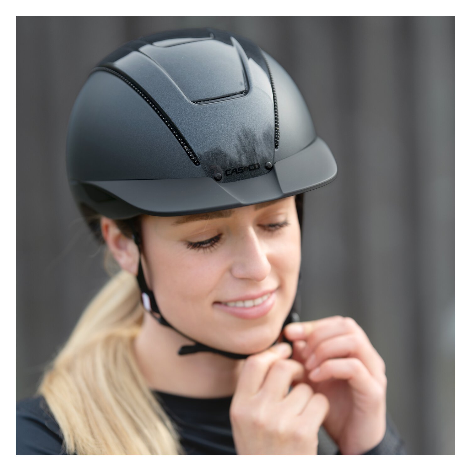 CASCO Reithelm Duell  - dunkelgrau