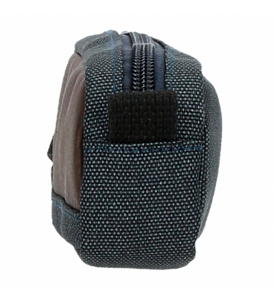 Estojo para lápis Pepe Jeans Scratch em denim - Azul escuro - 19x5x3,5cm -