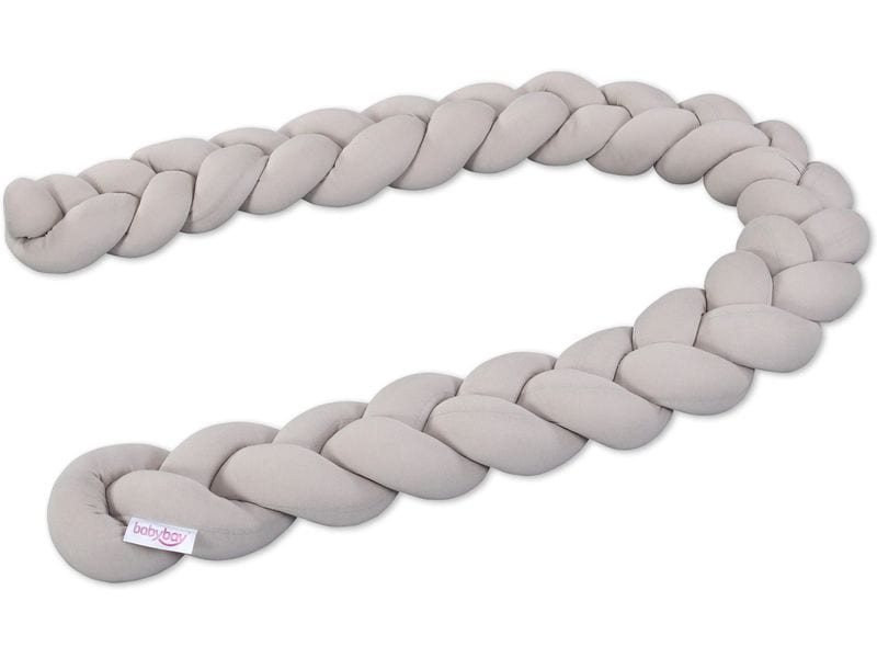 babybay Nestschlange geflochten Beige 200 cm Weiche Nestchenschlange für Kinderbetten