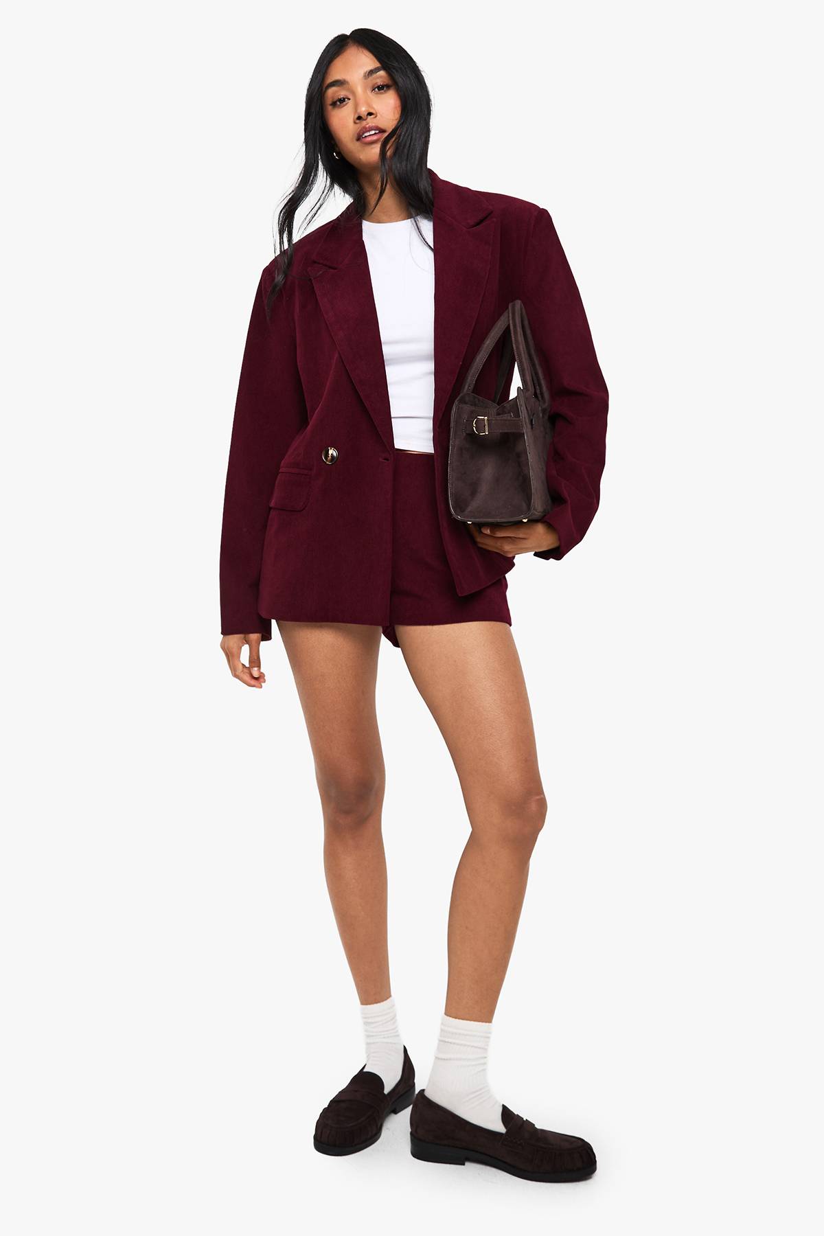 boohoo Blazer sur mesure Courdoroy