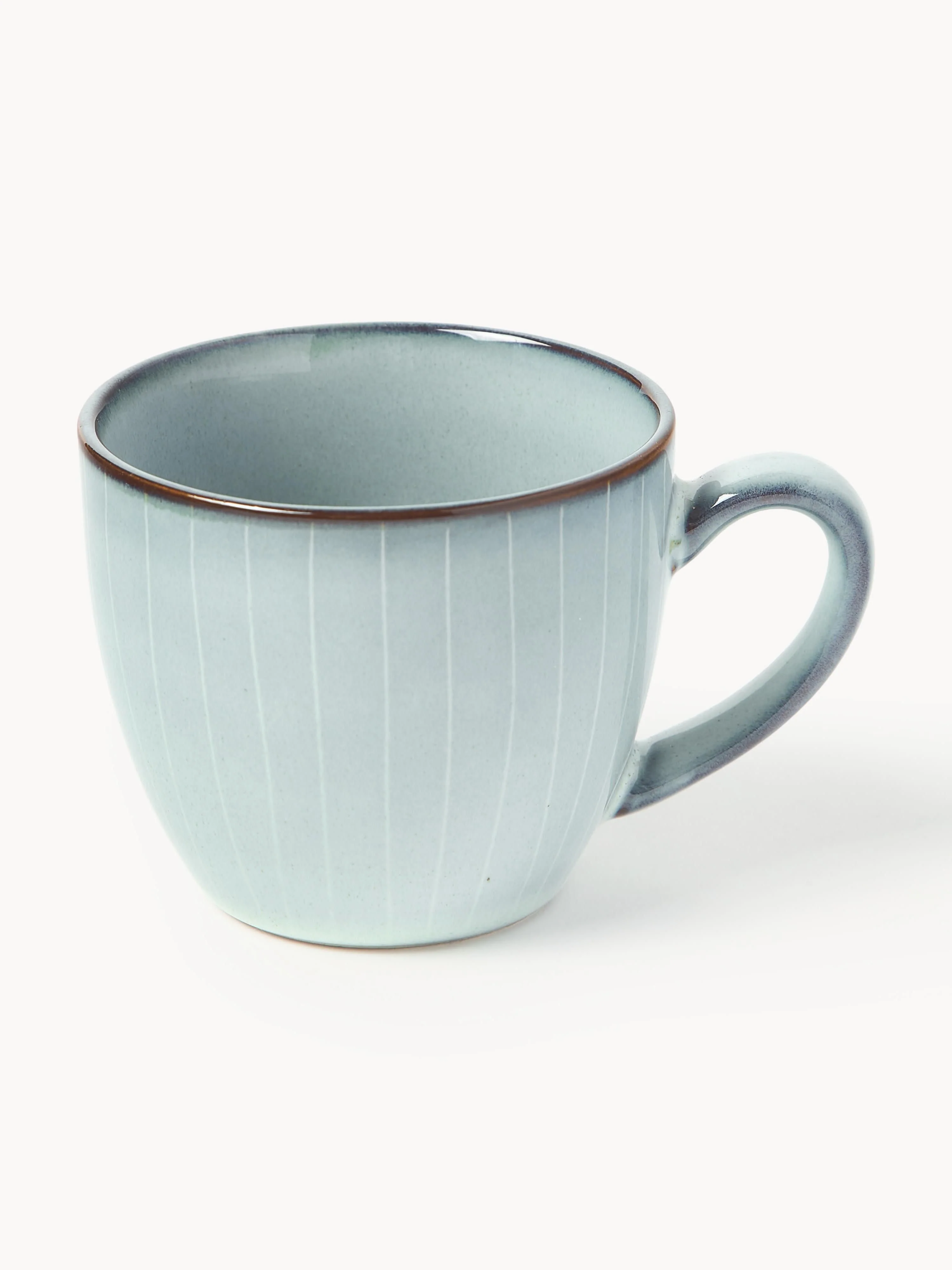 Handgemaakte koffiekopje met schoteltje Nordic Sea