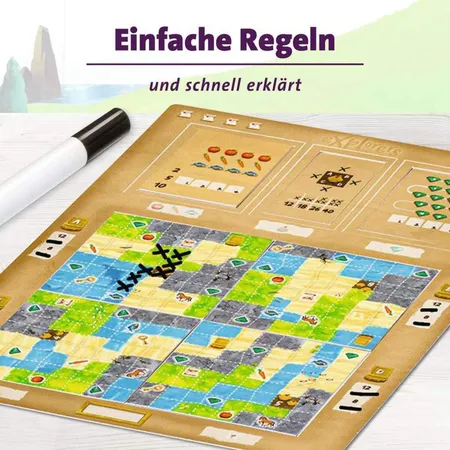 Ravensburger Explorers - Abwechslungsreiches Flip & Write Spiel