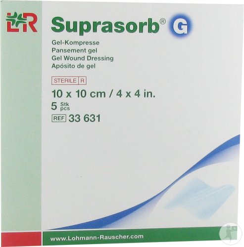 Suprasorb G Compresse De Gel Stérile 10x10cm 5 Pièces (33631)