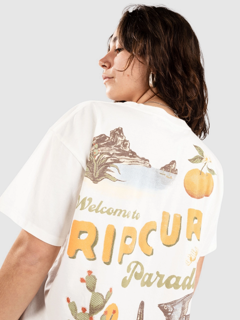 Rip Curl Cala Vadella Relaxed T-Shirt bone