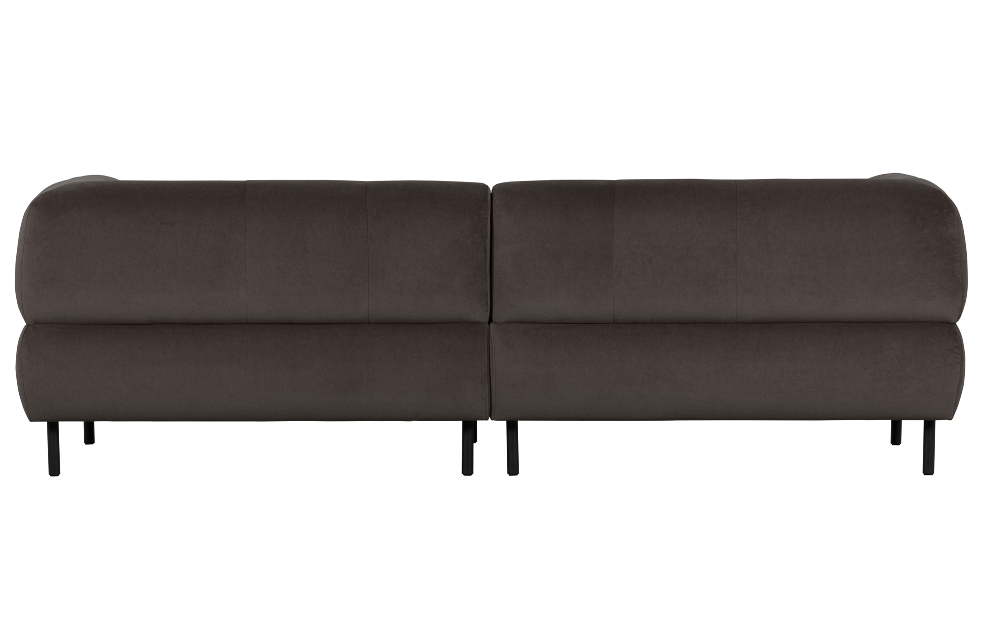 WOOOD Exclusive 4-zitsbank Lloyd gewassen fluweel Bank 4-zits Lloyd gewassen fluweel - Cast Iron