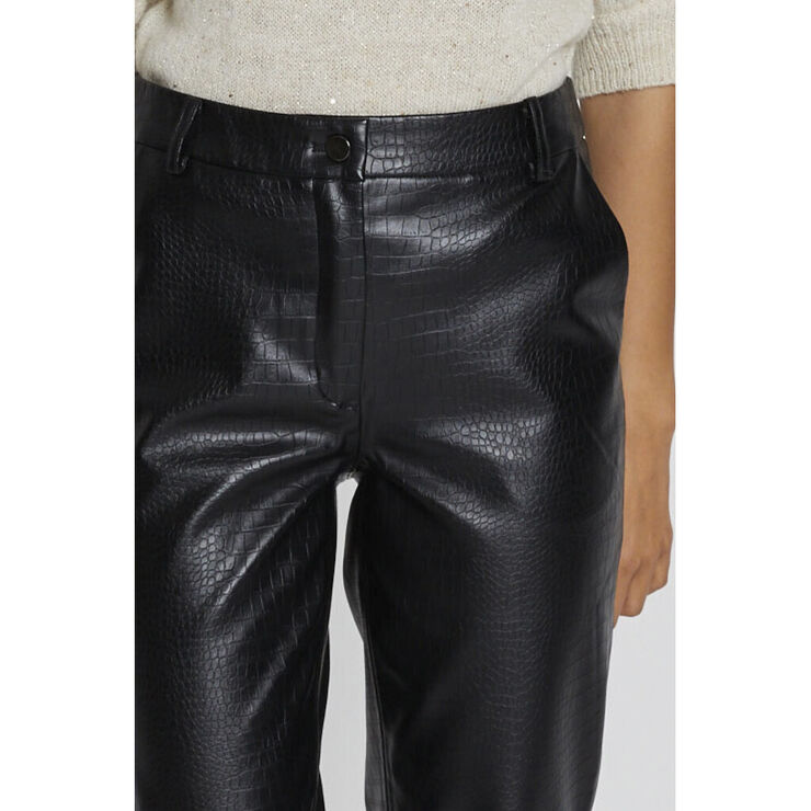 Bruuns Bazaar CrocoBBDagga pants Black