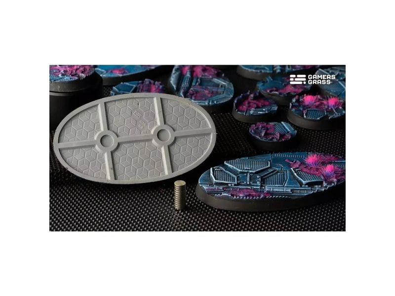 GamersGrass Base Alien Infestation oval 75 mm (x3) Hochwertige Bases für den Miniaturenbau